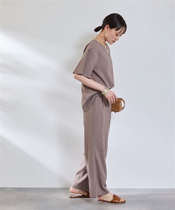 CROSS FUNCTION 《撥水》エブ楽 リネンライクフレアスリーブブラウス_subthumb_14