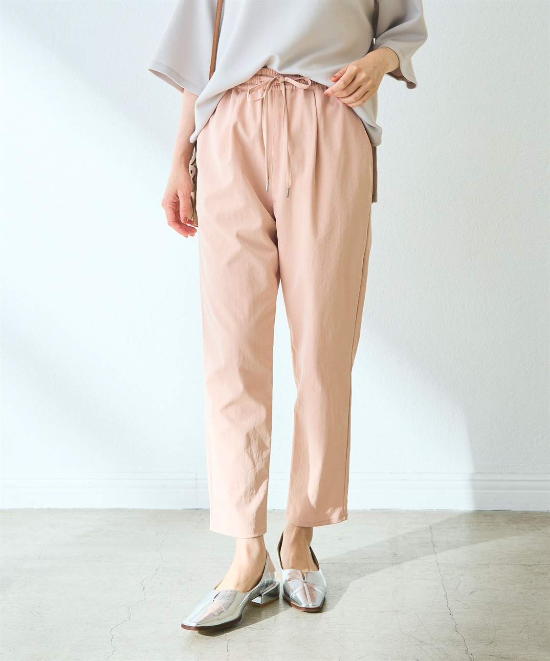 CROSS FUNCTION 《UV/吸水速乾》エブ楽 きれいめイージーパンツ_sub_5