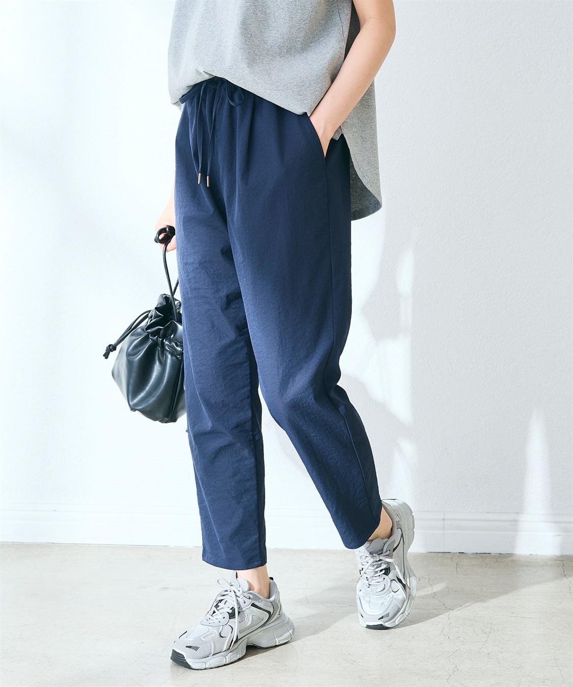 CROSS FUNCTION 《UV/吸水速乾》エブ楽 きれいめイージーパンツ_sub_6