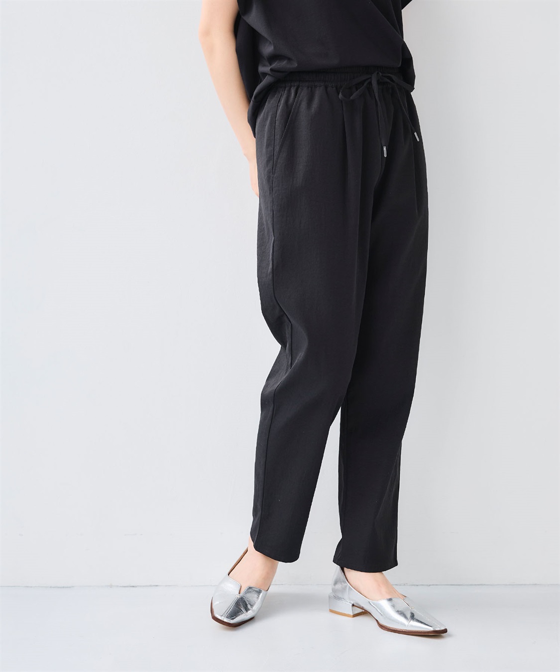 CROSS FUNCTION 《UV/吸水速乾》エブ楽 きれいめイージーパンツ_sub_10