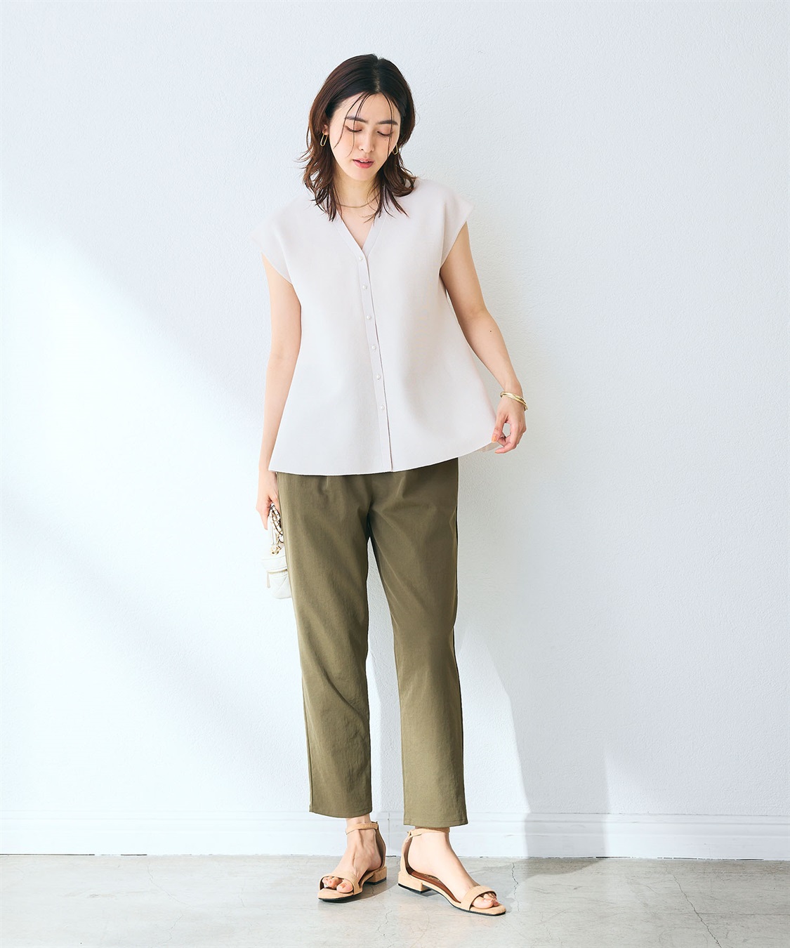 CROSS FUNCTION 《UV/吸水速乾》エブ楽 きれいめイージーパンツ_sub_13