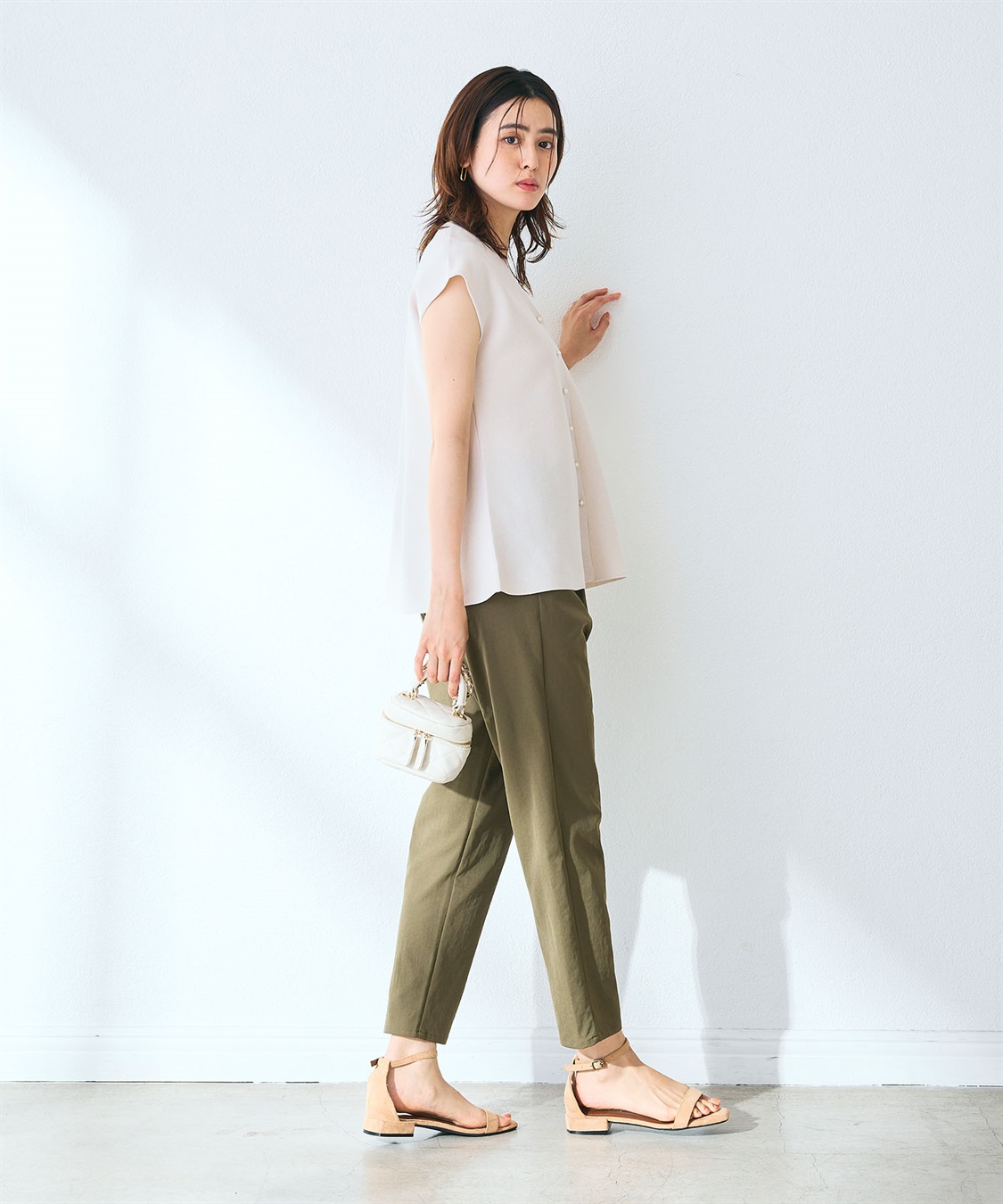 CROSS FUNCTION 《UV/吸水速乾》エブ楽 きれいめイージーパンツ_sub_14