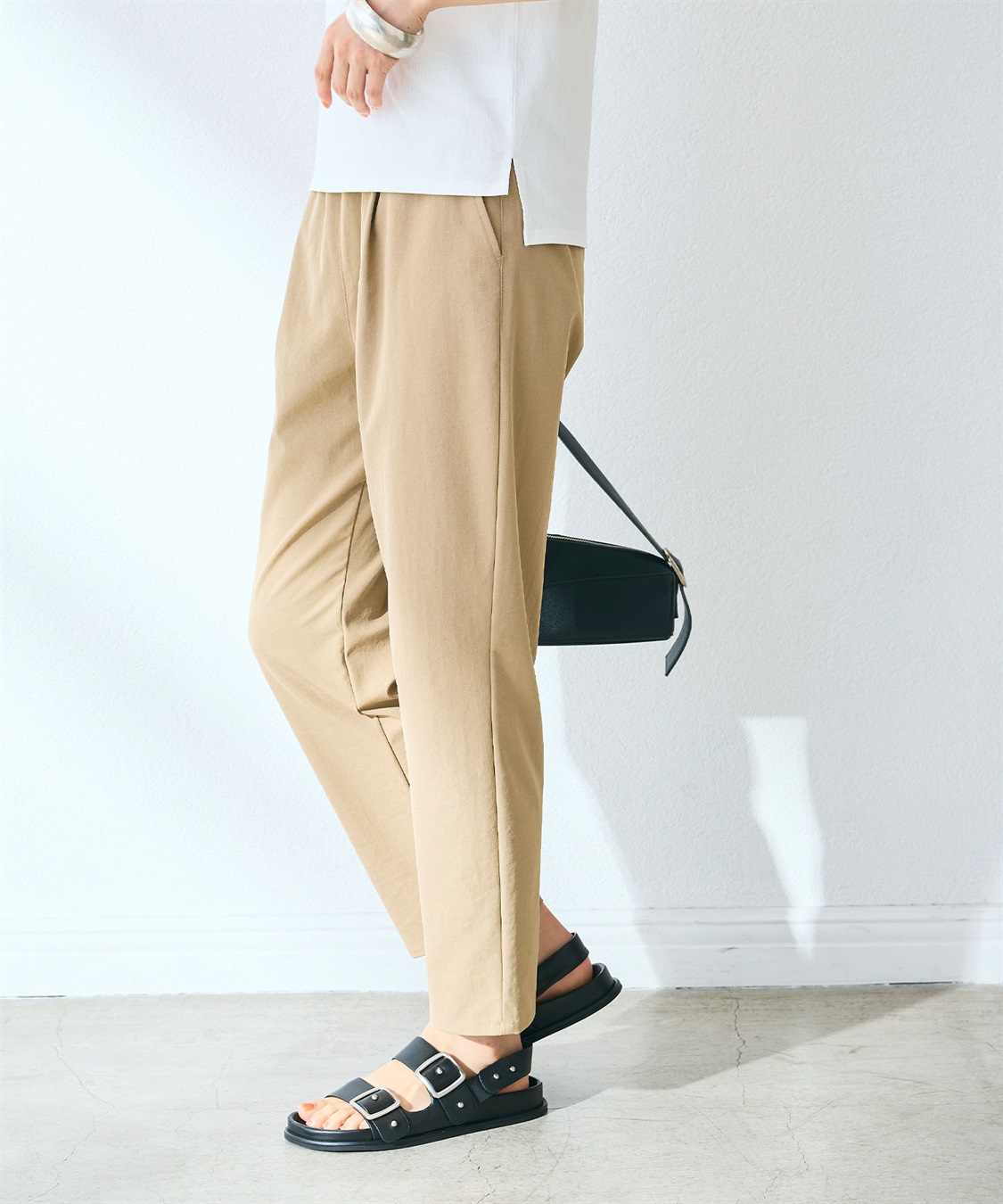 CROSS FUNCTION 《UV/吸水速乾》エブ楽 きれいめイージーパンツ_sub_15