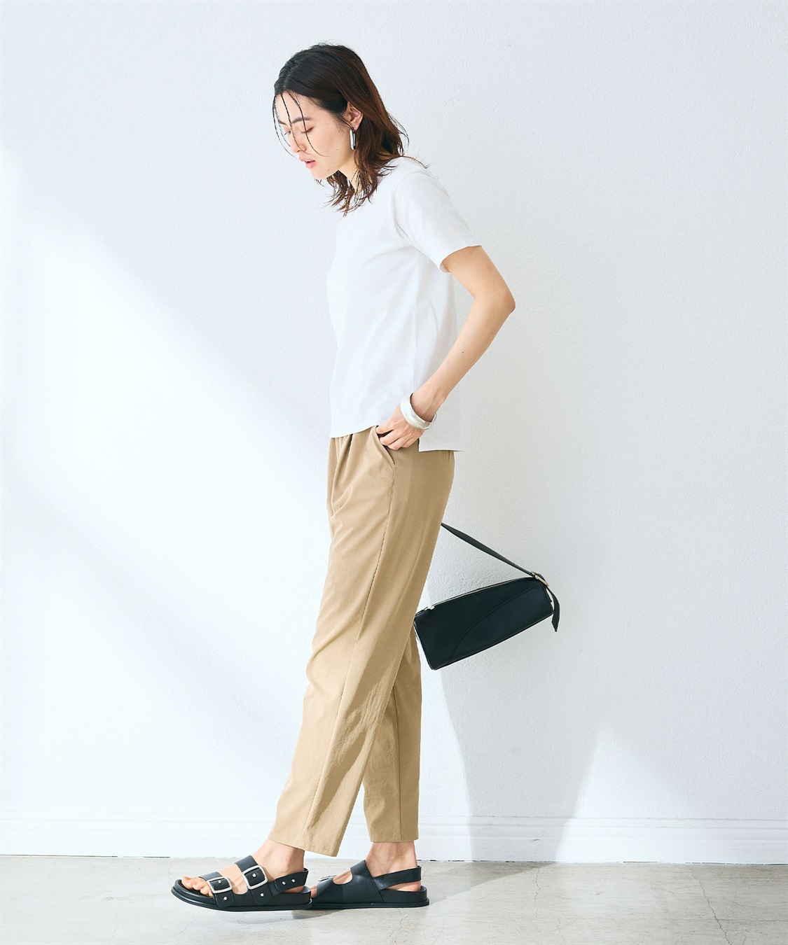 CROSS FUNCTION 《UV/吸水速乾》エブ楽 きれいめイージーパンツ_sub_17