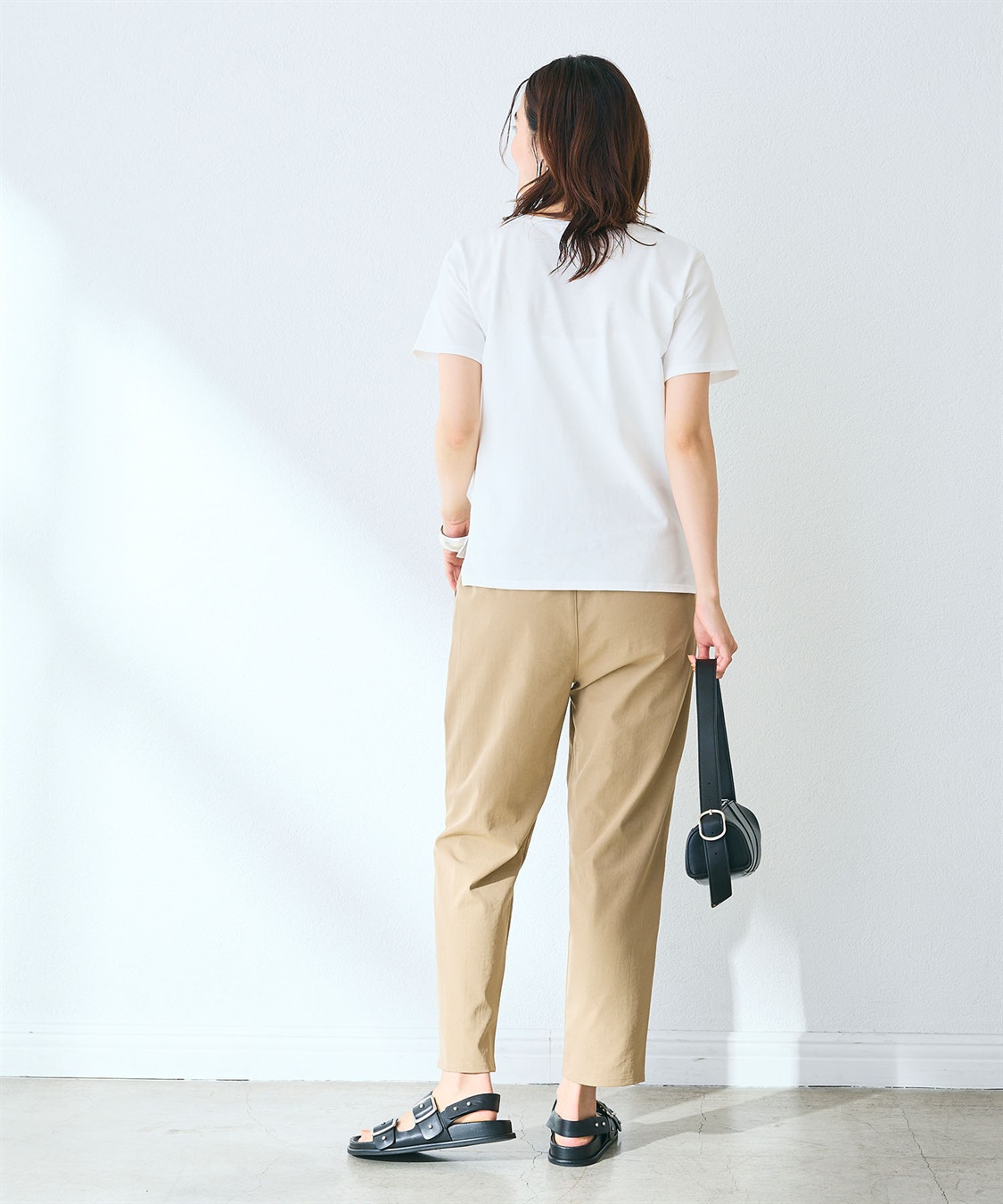 CROSS FUNCTION 《UV/吸水速乾》エブ楽 きれいめイージーパンツ_sub_18