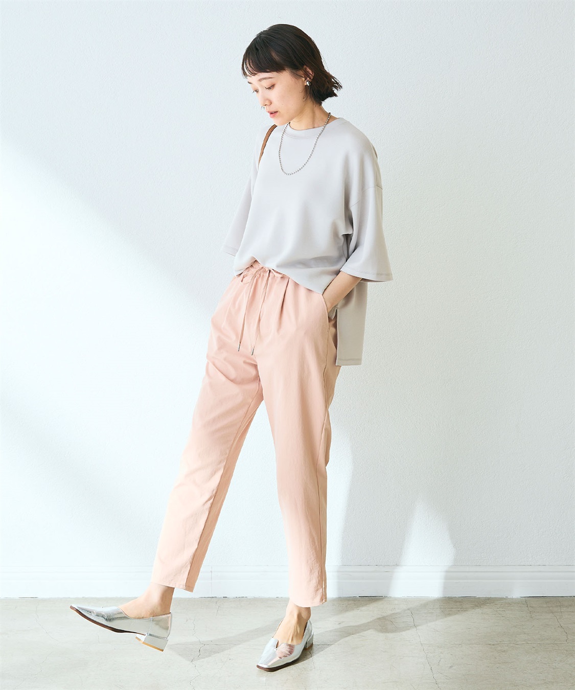 CROSS FUNCTION 《UV/吸水速乾》エブ楽 きれいめイージーパンツ_sub_24