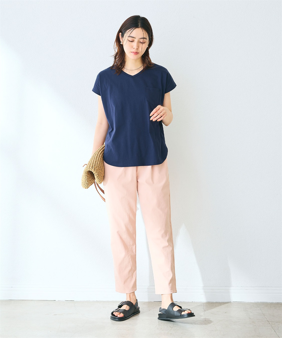 CROSS FUNCTION 《UV/吸水速乾》エブ楽 きれいめイージーパンツ_sub_26