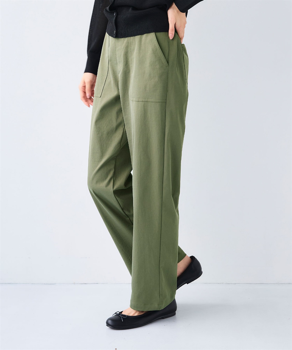 CROSS FUNCTION 《UV/吸水速乾》エブ楽 ベイカーワイドイージーパンツ_sub_3