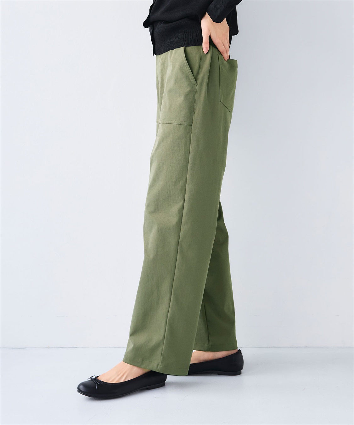 CROSS FUNCTION 《UV/吸水速乾》エブ楽 ベイカーワイドイージーパンツ_sub_4