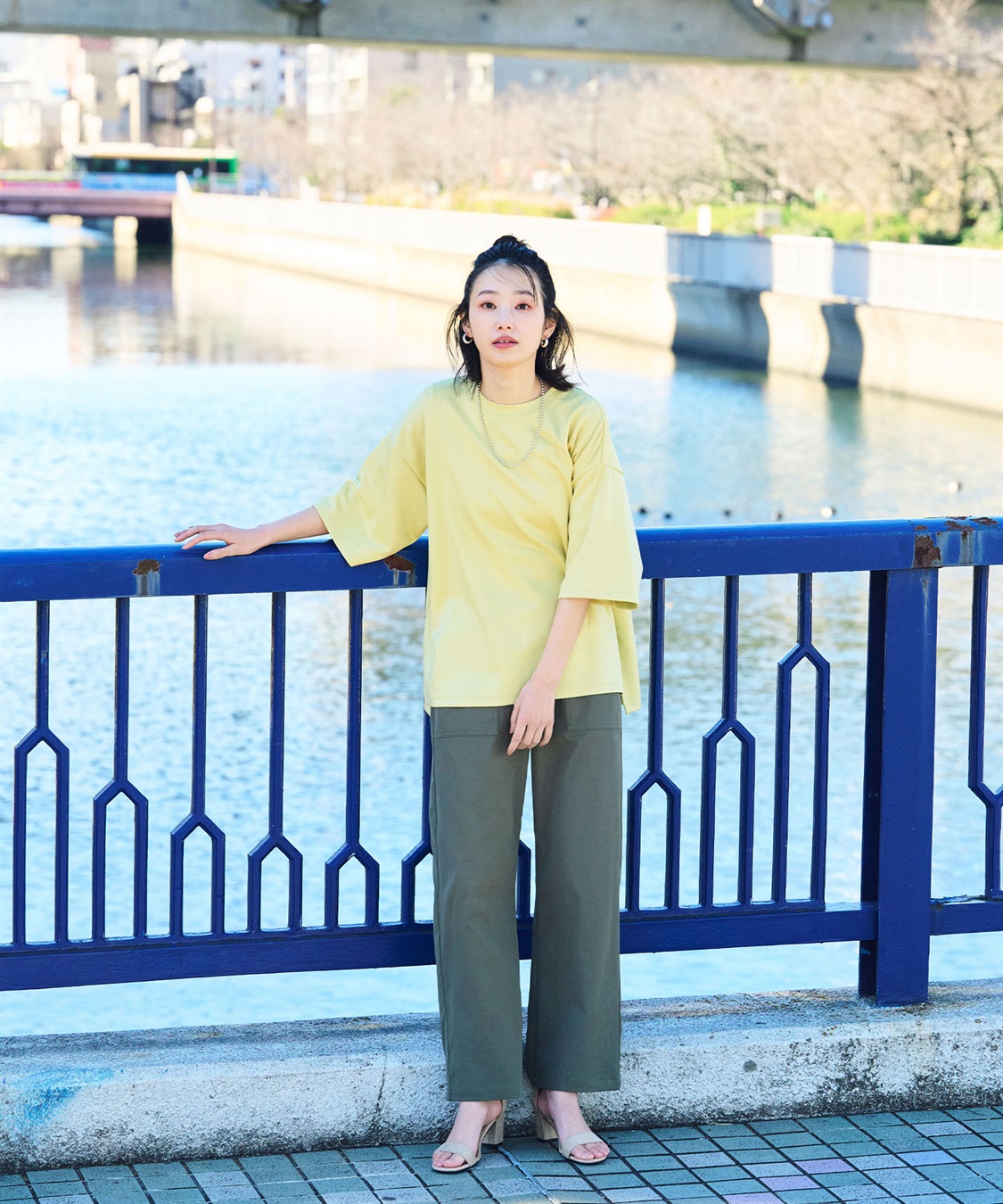 CROSS FUNCTION 《UV/吸水速乾》エブ楽 ベイカーワイドイージーパンツ_sub_13