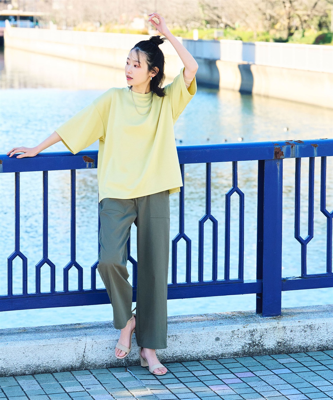 CROSS FUNCTION 《UV/吸水速乾》エブ楽 ベイカーワイドイージーパンツ_sub_14