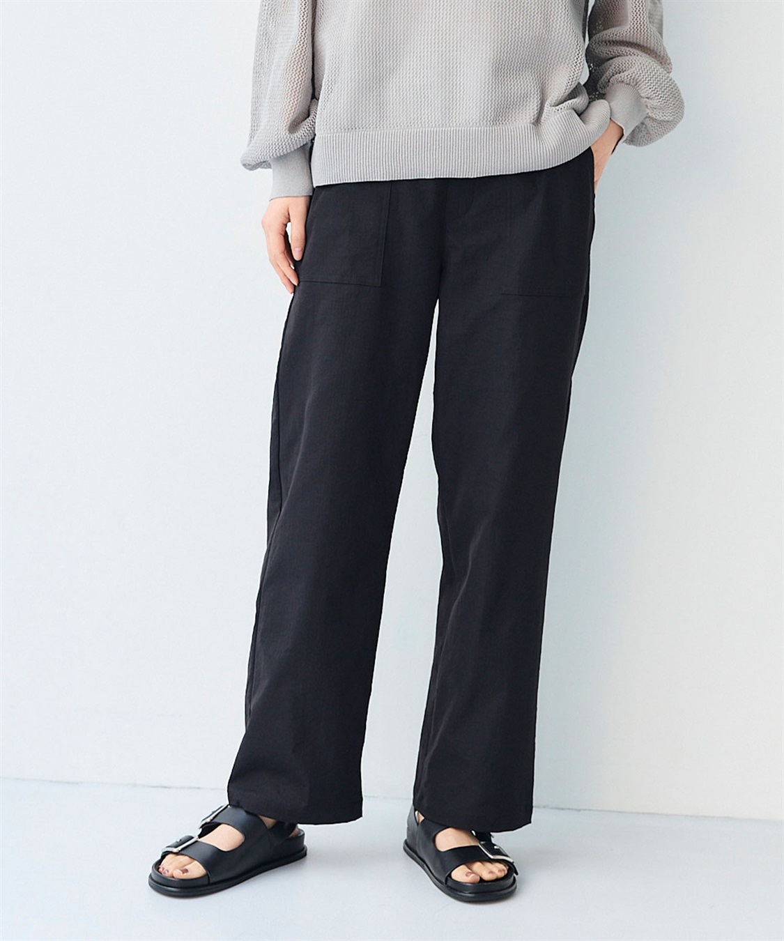 CROSS FUNCTION 《UV/吸水速乾》エブ楽 ベイカーワイドイージーパンツ_sub_15