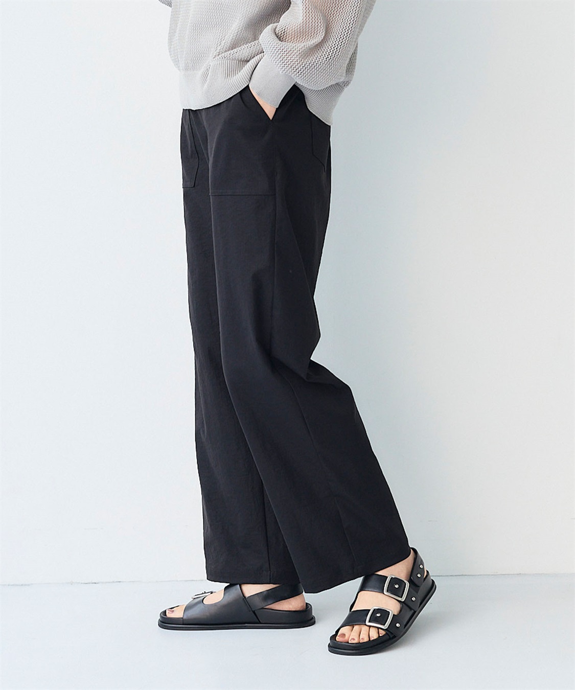 CROSS FUNCTION 《UV/吸水速乾》エブ楽 ベイカーワイドイージーパンツ_sub_16