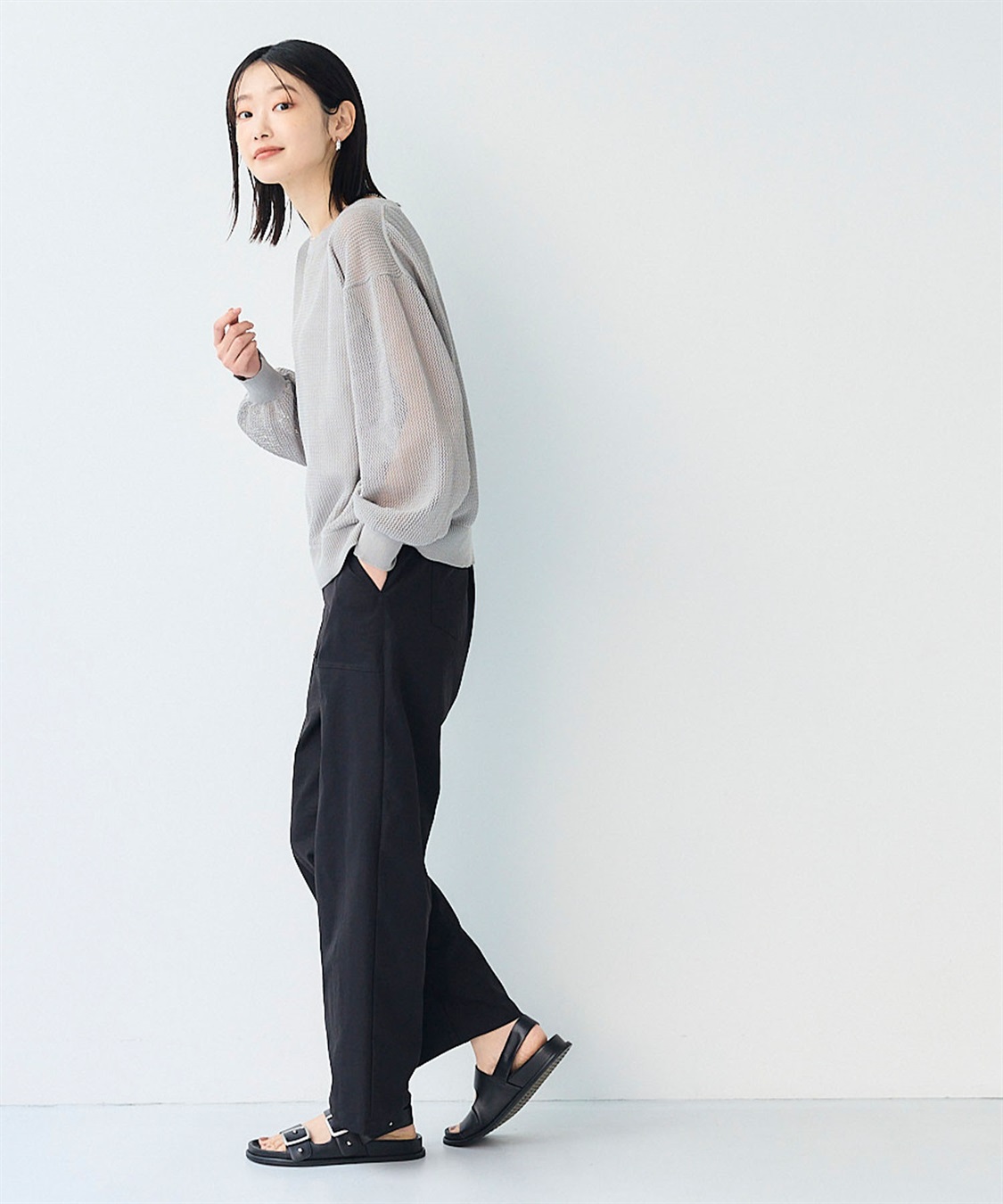 CROSS FUNCTION 《UV/吸水速乾》エブ楽 ベイカーワイドイージーパンツ_sub_19