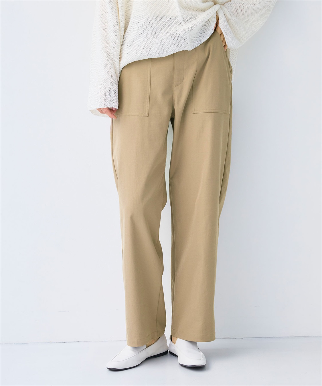 CROSS FUNCTION 《UV/吸水速乾》エブ楽 ベイカーワイドイージーパンツ_sub_20