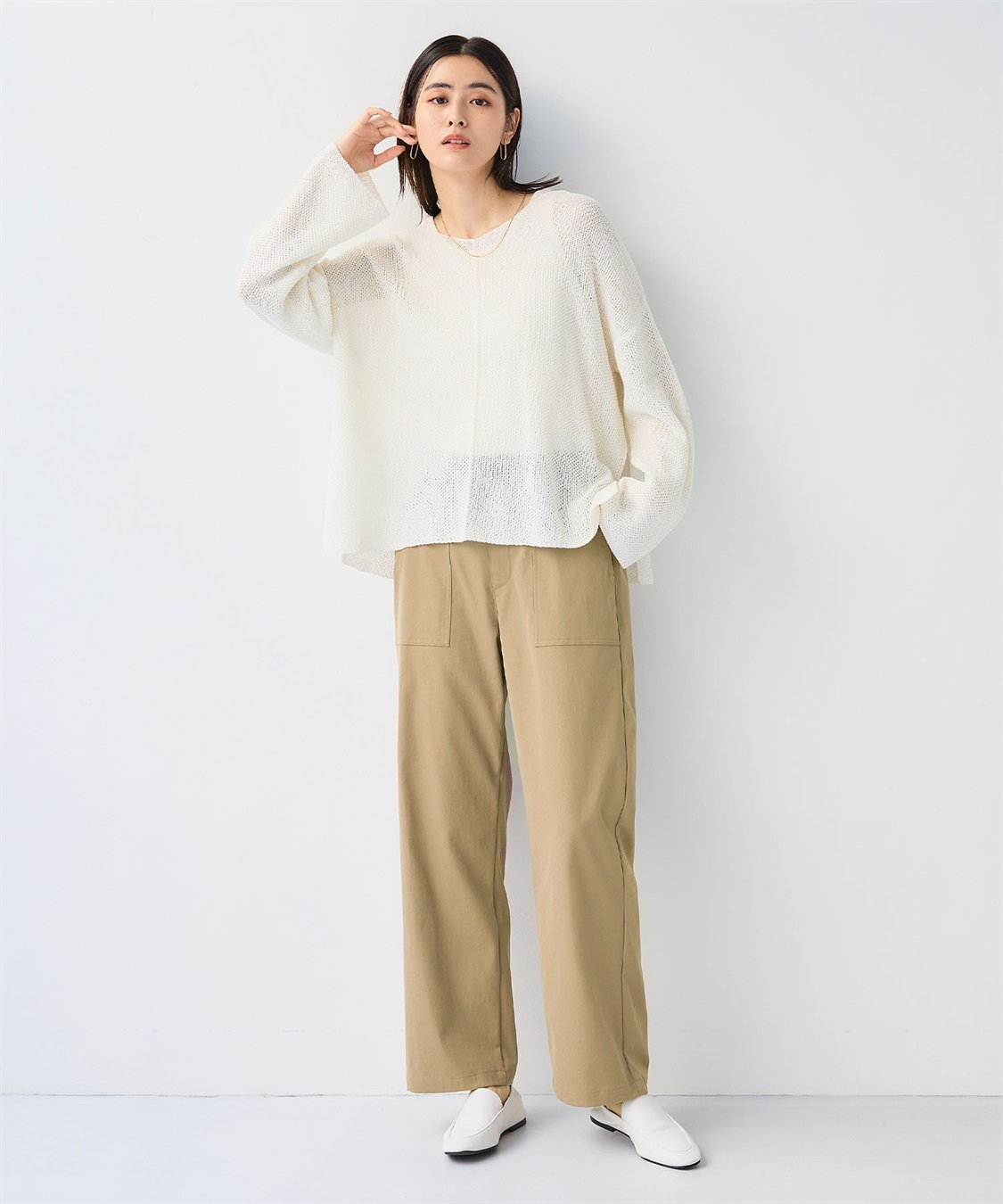 CROSS FUNCTION 《UV/吸水速乾》エブ楽 ベイカーワイドイージーパンツ_sub_22