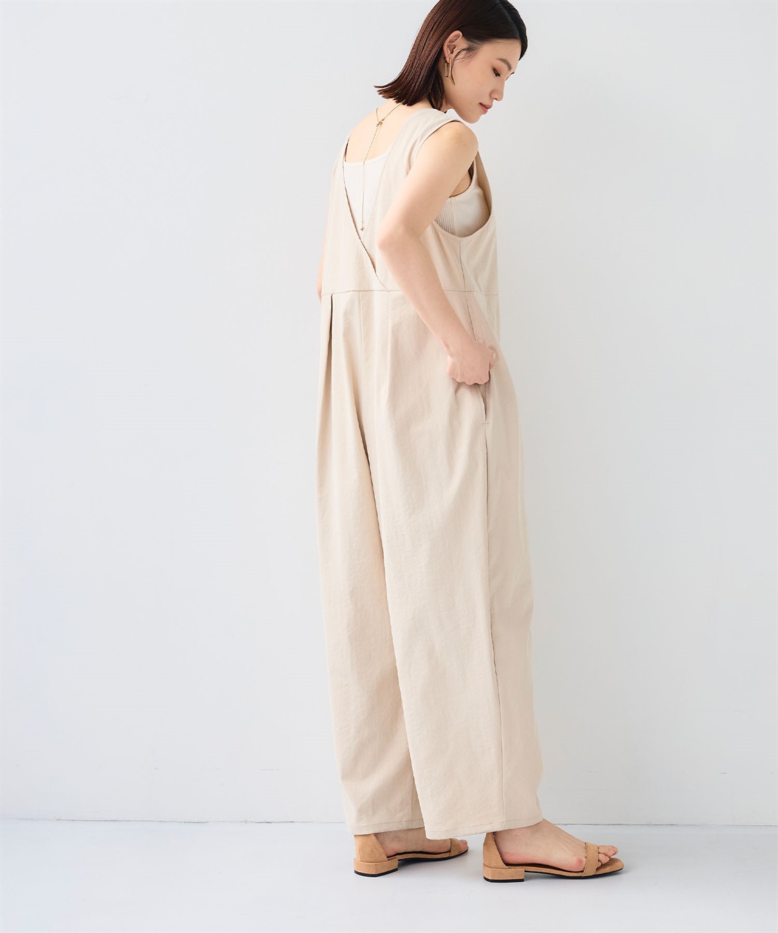 CROSS FUNCTION 《UV/吸水速乾》エブ楽2WAYコクーンサロペット_sub_4