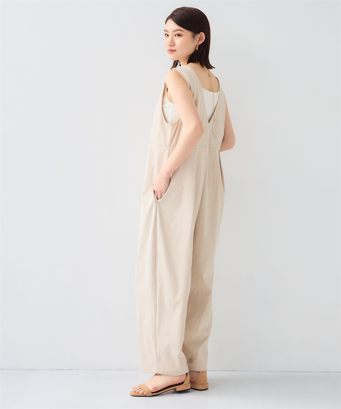 CROSS FUNCTION 《UV/吸水速乾》エブ楽2WAYコクーンサロペット_sub_5