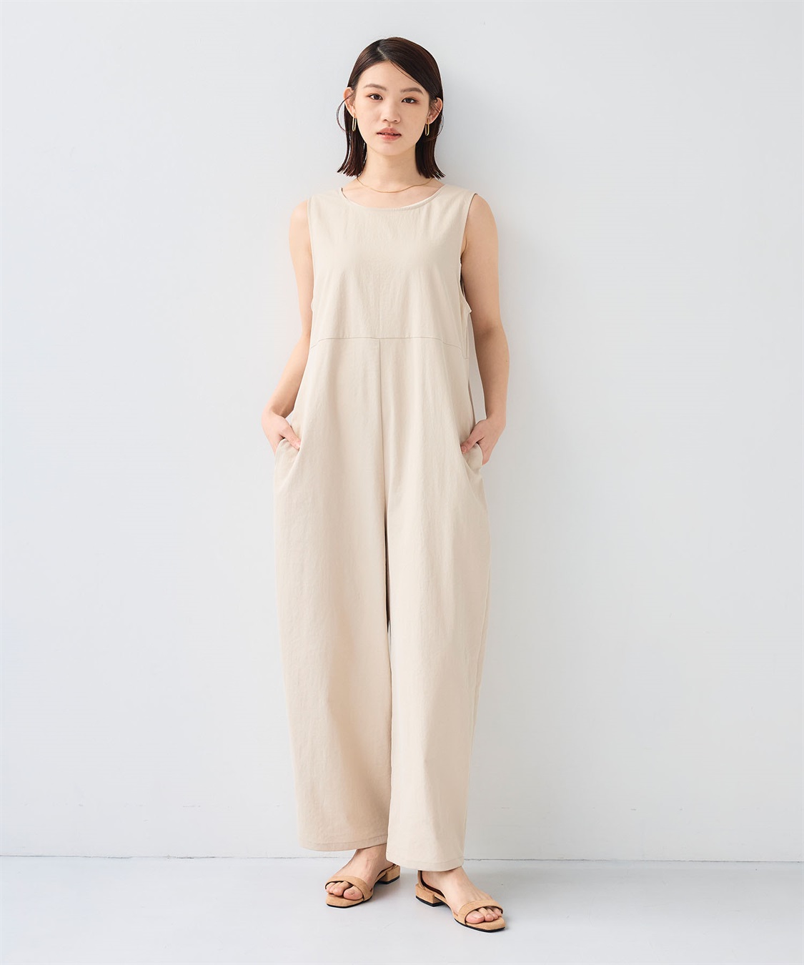 CROSS FUNCTION 《UV/吸水速乾》エブ楽2WAYコクーンサロペット_sub_7