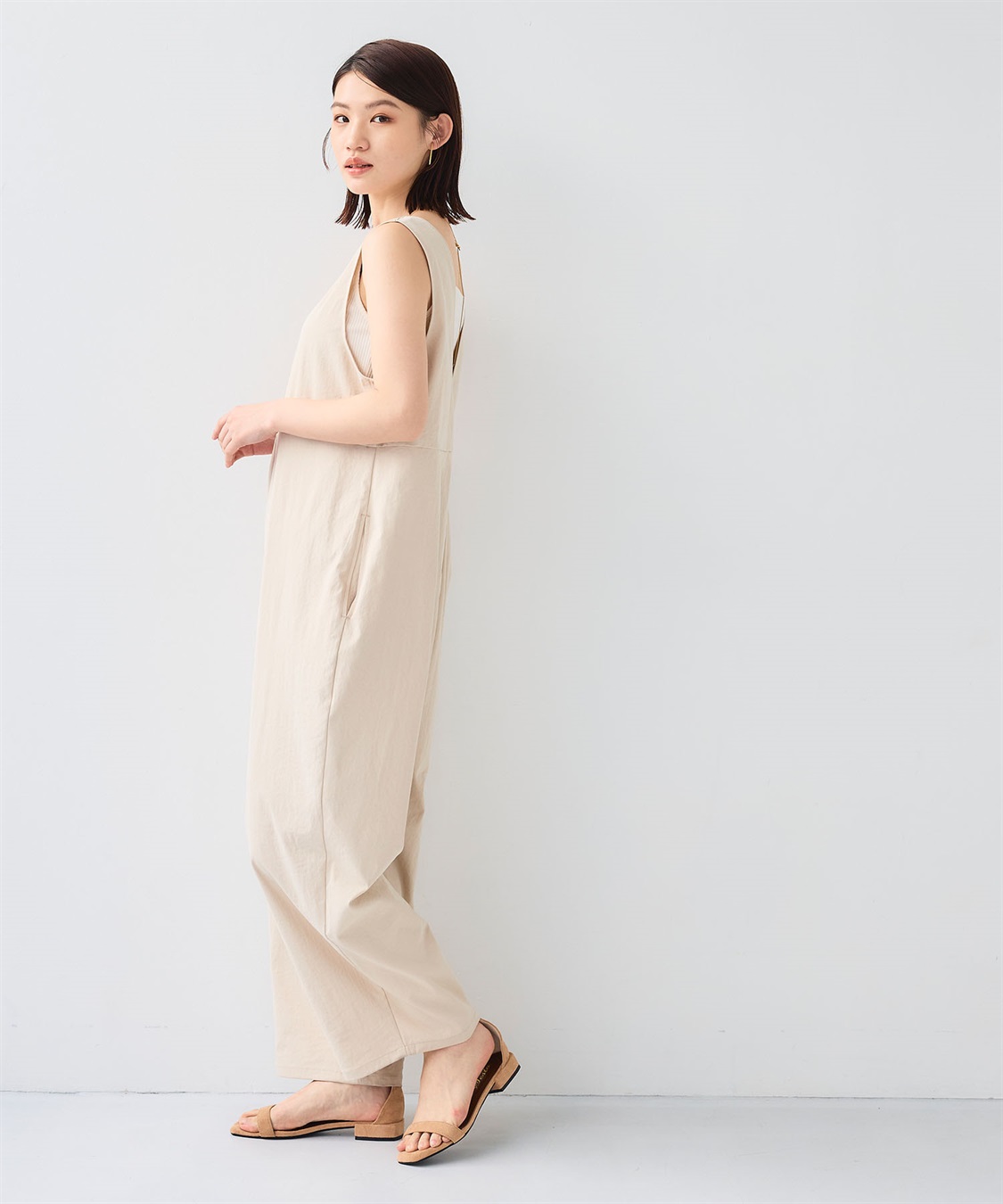 CROSS FUNCTION 《UV/吸水速乾》エブ楽2WAYコクーンサロペット_sub_8