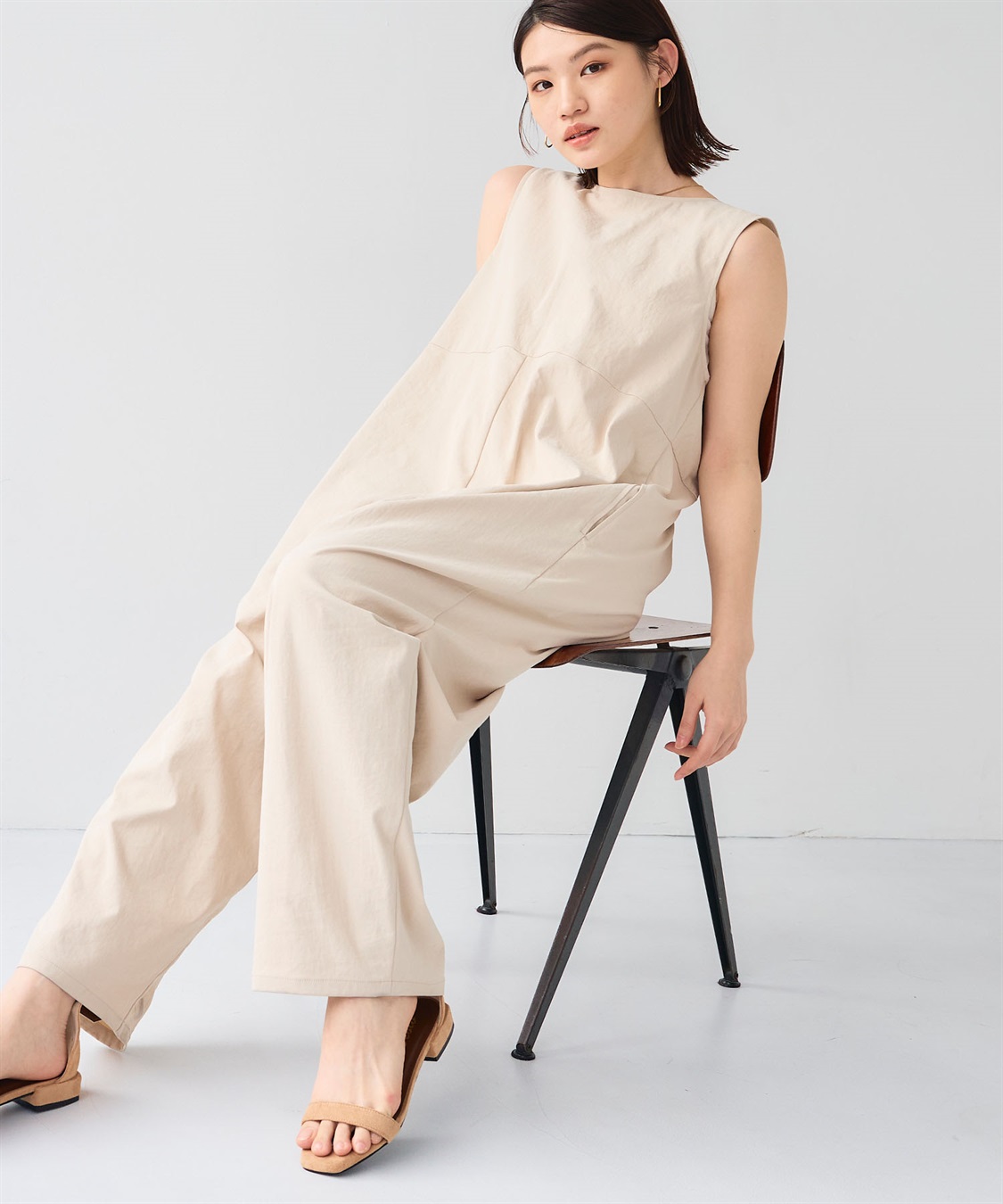 CROSS FUNCTION 《UV/吸水速乾》エブ楽2WAYコクーンサロペット_sub_9