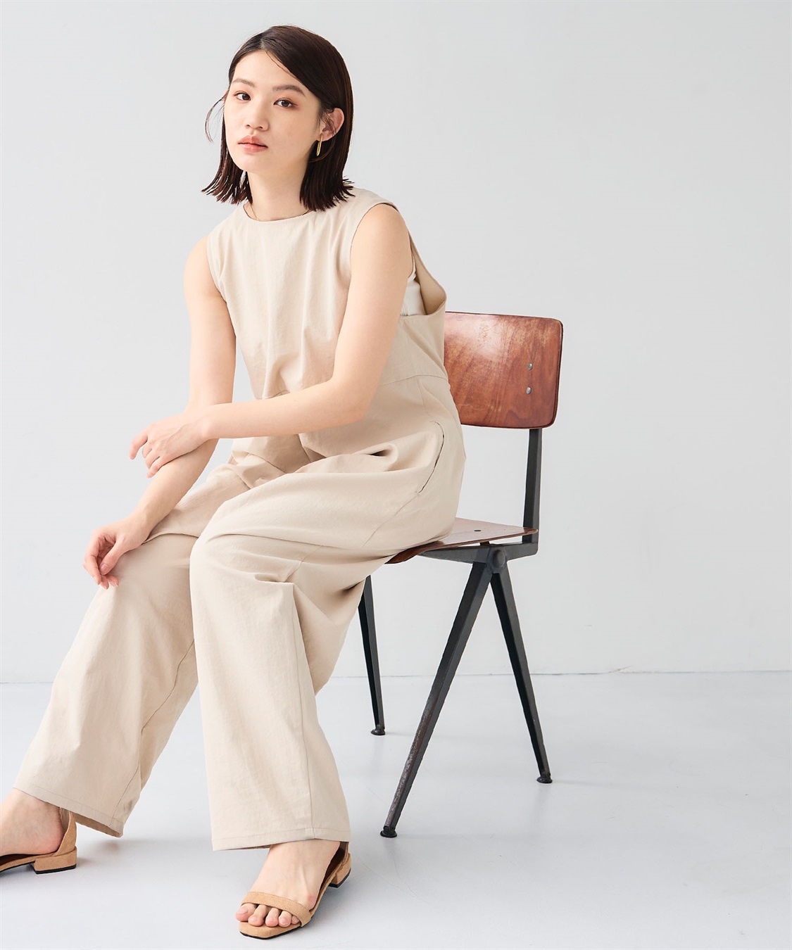 CROSS FUNCTION 《UV/吸水速乾》エブ楽2WAYコクーンサロペット_sub_10