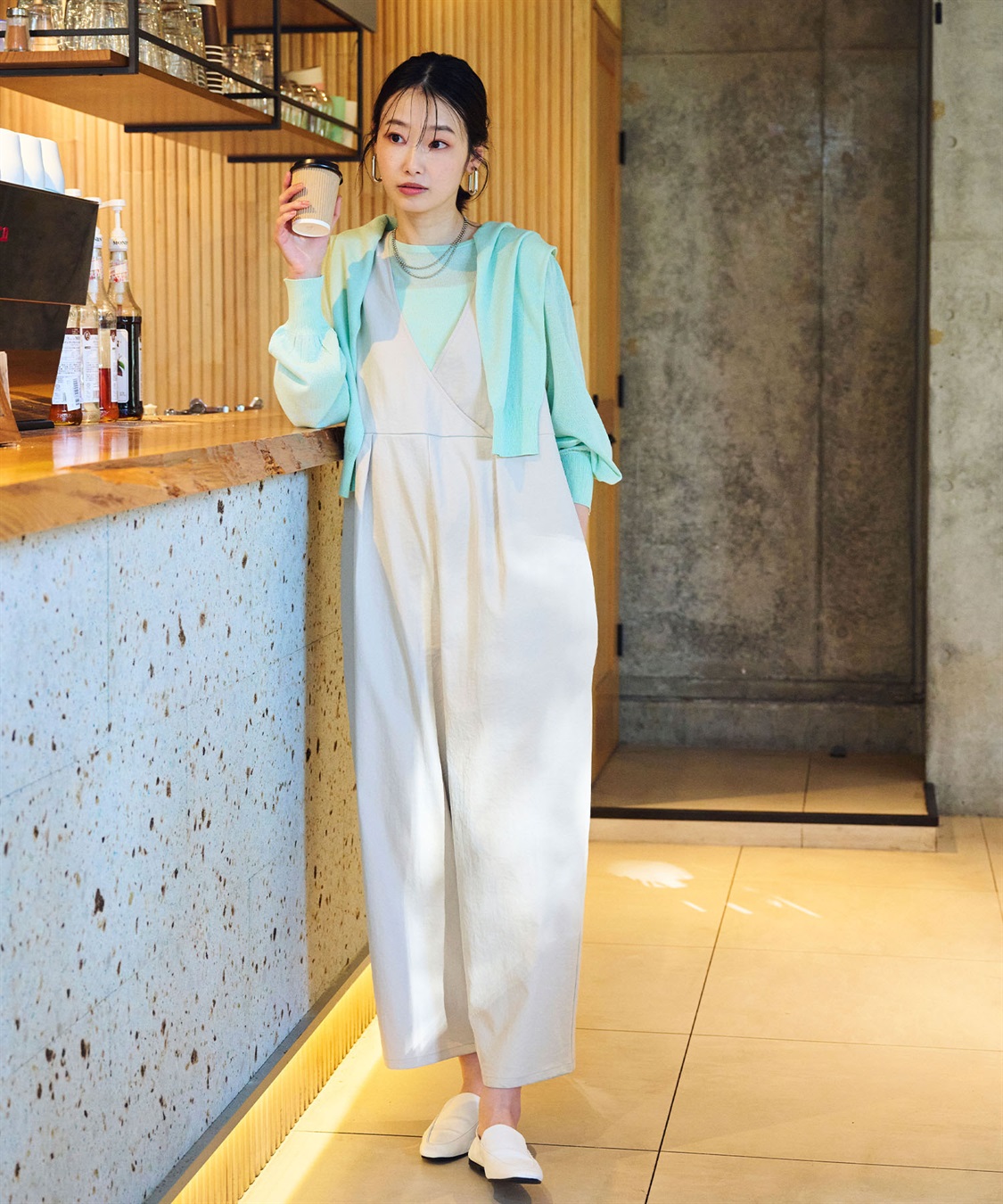 CROSS FUNCTION 《UV/吸水速乾》エブ楽2WAYコクーンサロペット_sub_15