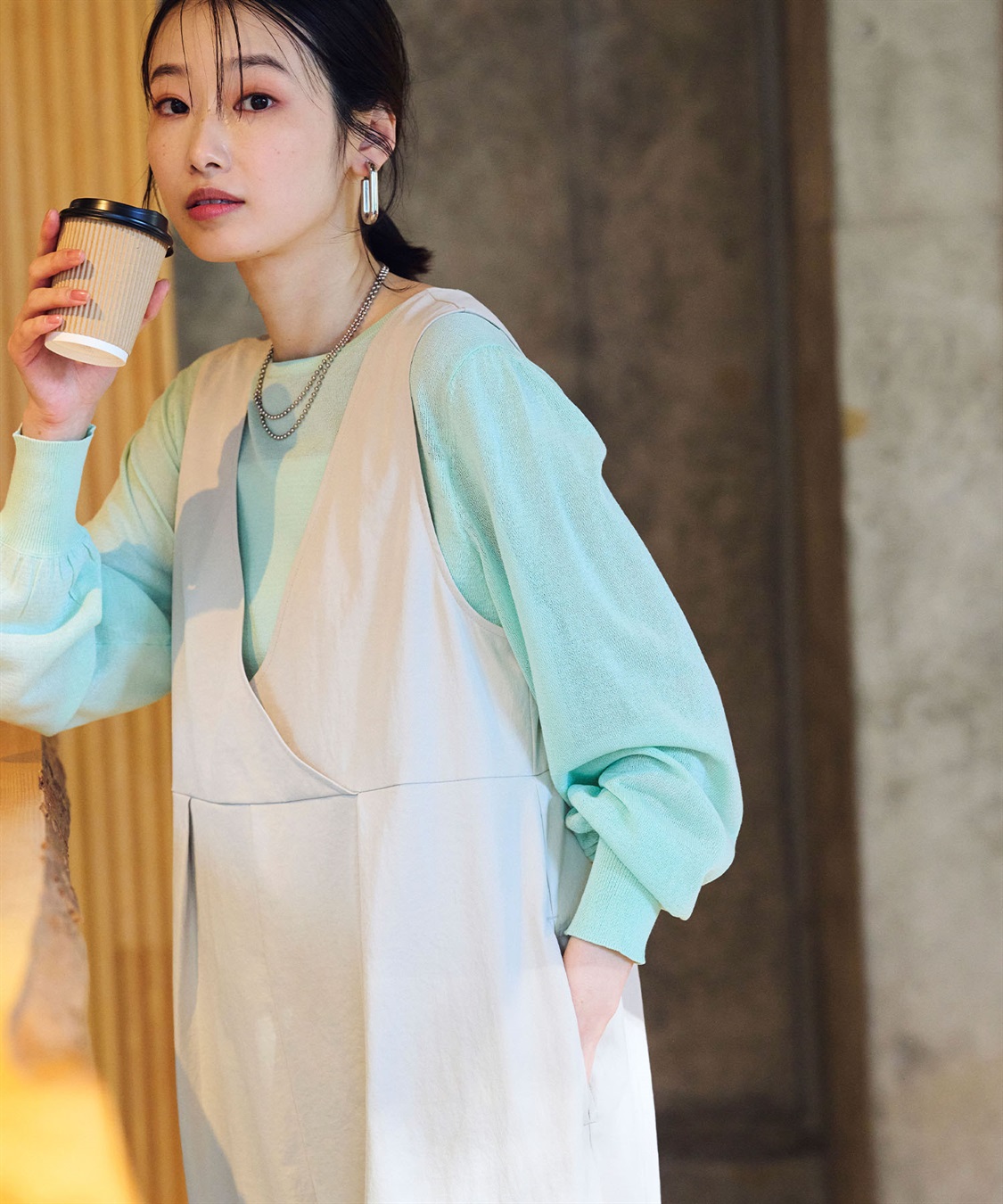 CROSS FUNCTION 《UV/吸水速乾》エブ楽2WAYコクーンサロペット_sub_16