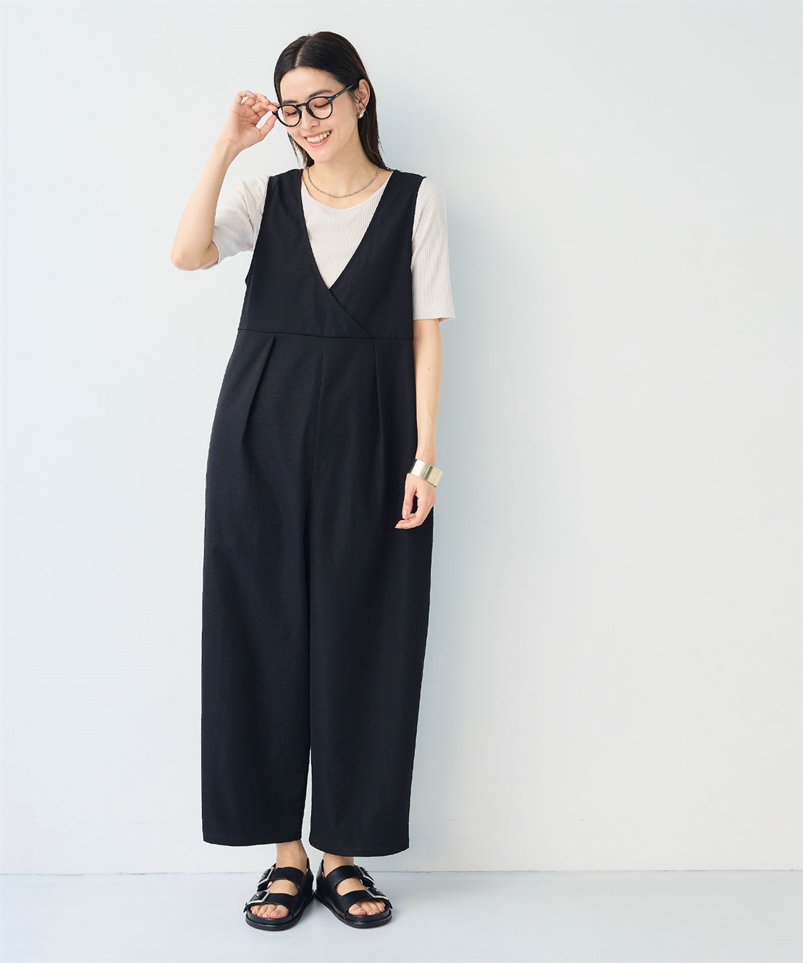 CROSS FUNCTION 《UV/吸水速乾》エブ楽2WAYコクーンサロペット_sub_22