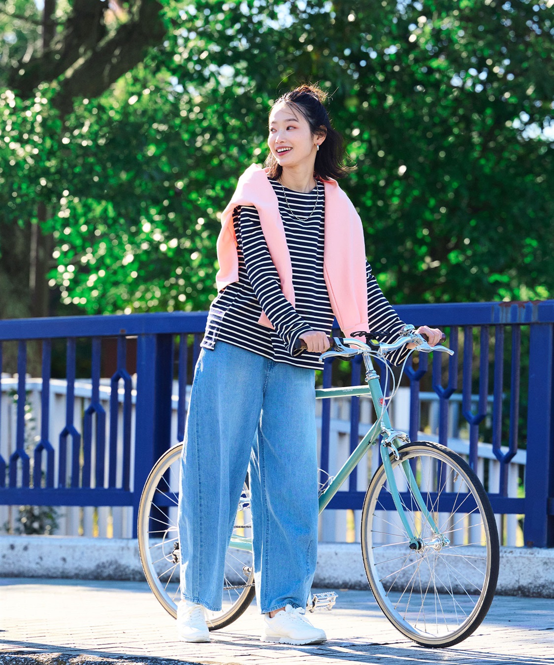 CROSS FUNCTION 《接触冷感》エブ楽 バレルカーブライトオンスデニムパンツ_sub_20