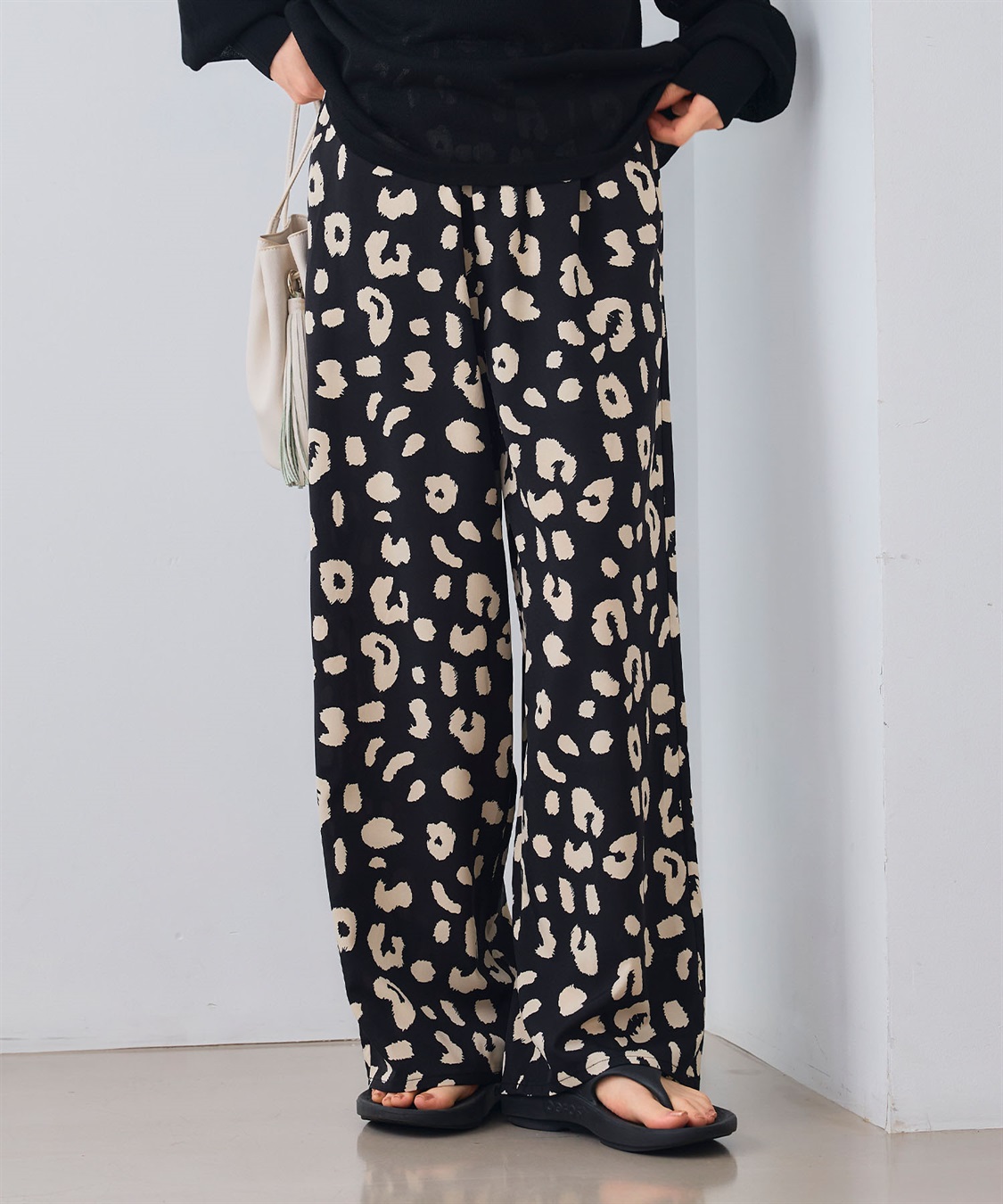 CROSS FUNCTION 《吸水速乾》エブ楽 ドライイージープリントワイドパンツ _sub_2