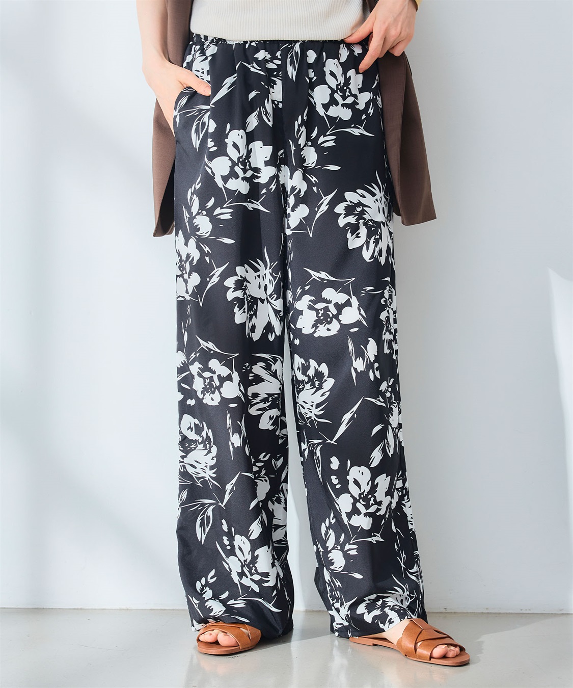 CROSS FUNCTION 《吸水速乾》エブ楽 ドライイージープリントワイドパンツ _sub_4