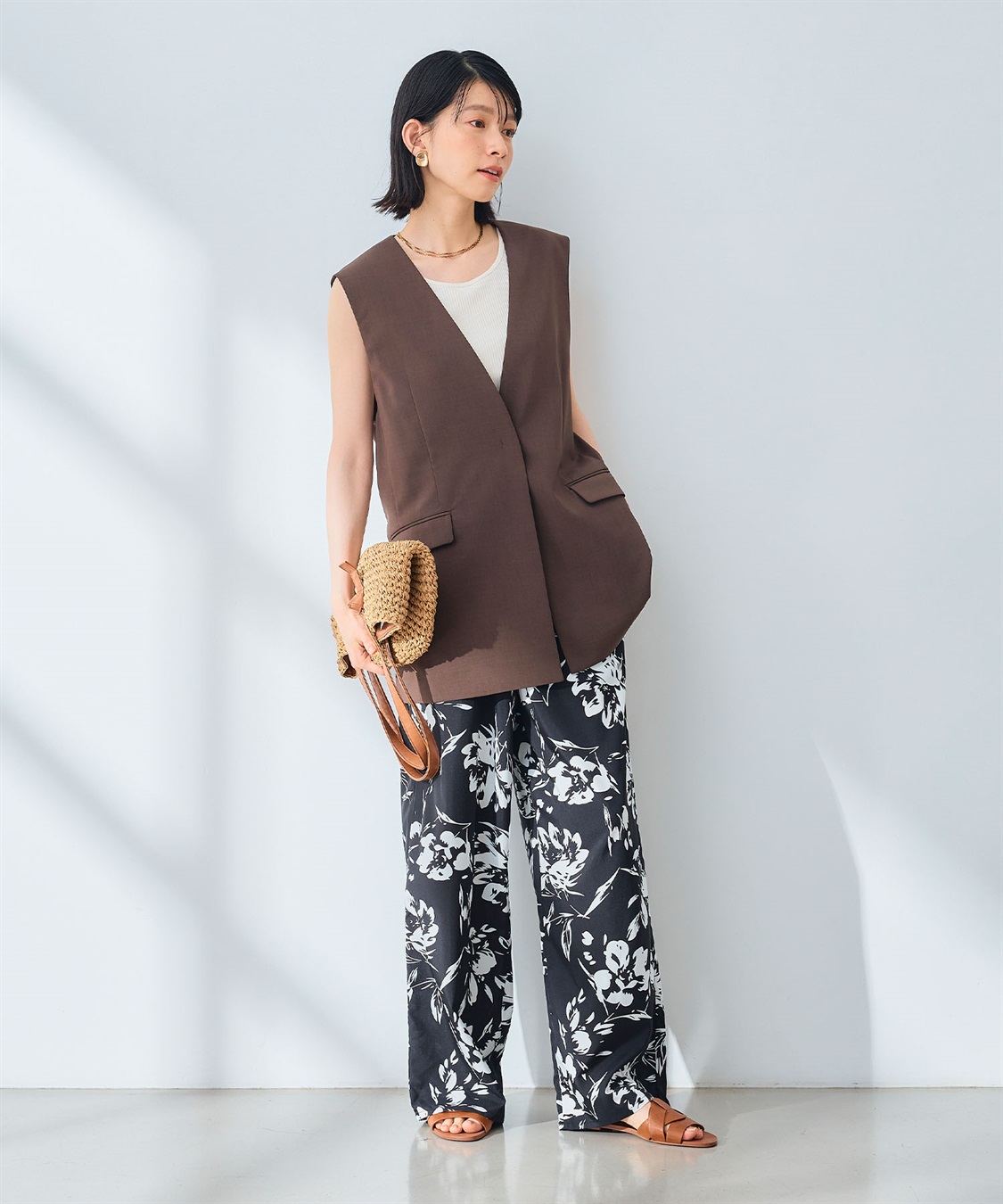 CROSS FUNCTION 《吸水速乾》エブ楽 ドライイージープリントワイドパンツ _sub_8