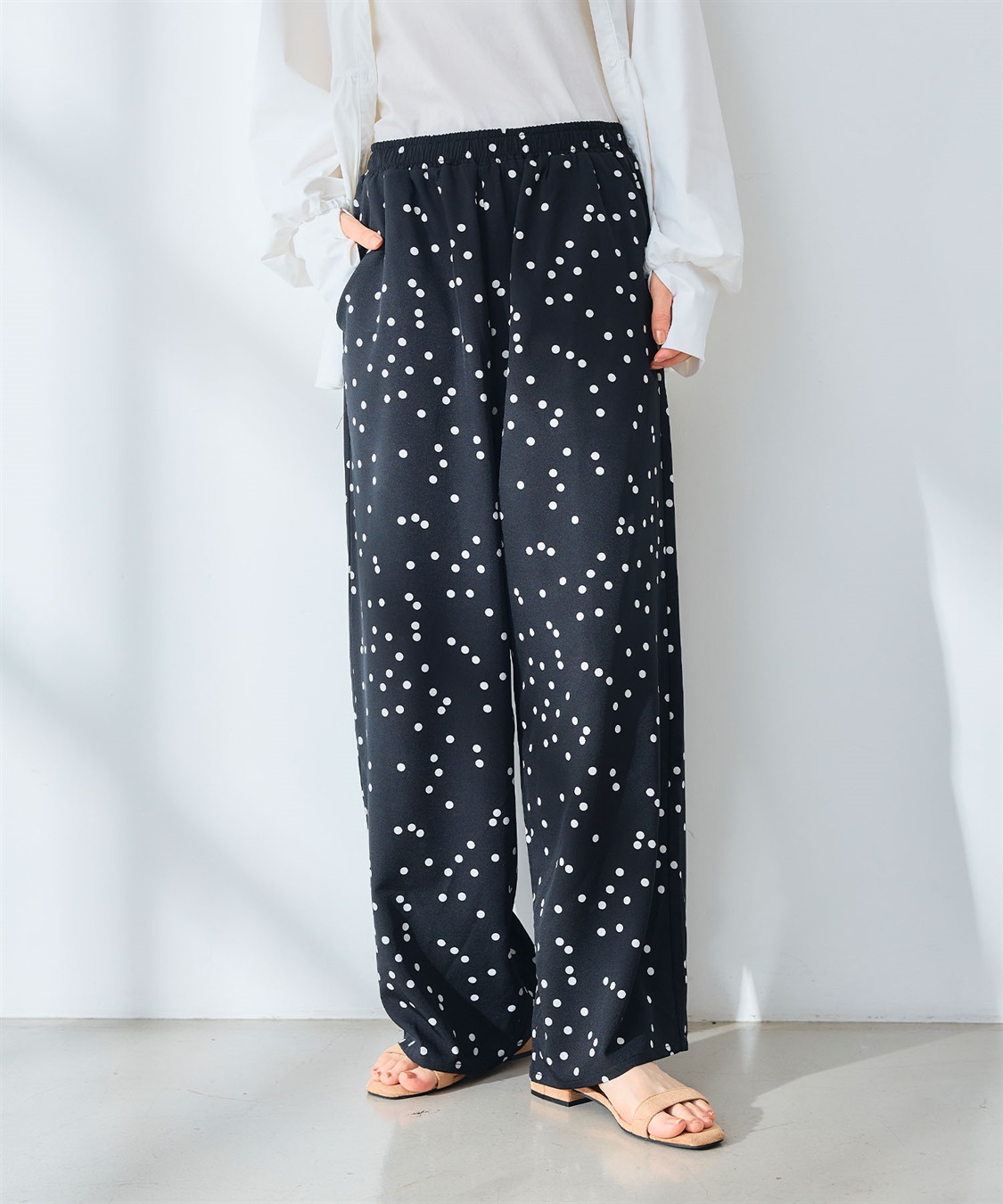 CROSS FUNCTION 《吸水速乾》エブ楽 ドライイージープリントワイドパンツ _sub_10