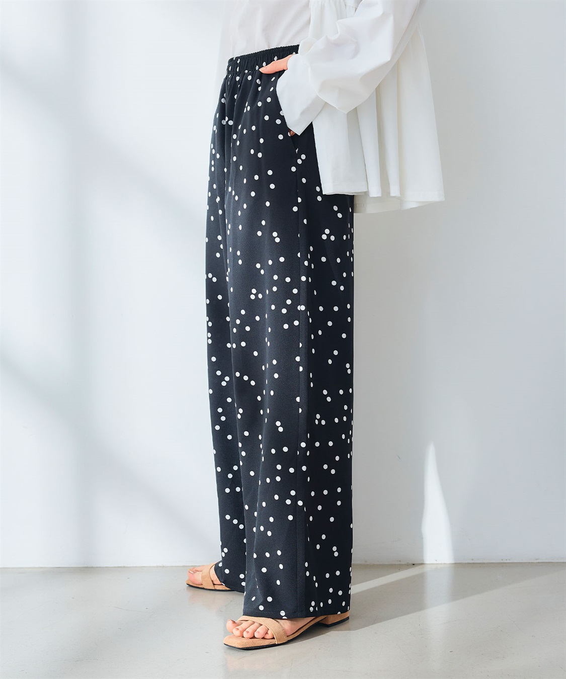 CROSS FUNCTION 《吸水速乾》エブ楽 ドライイージープリントワイドパンツ _sub_11