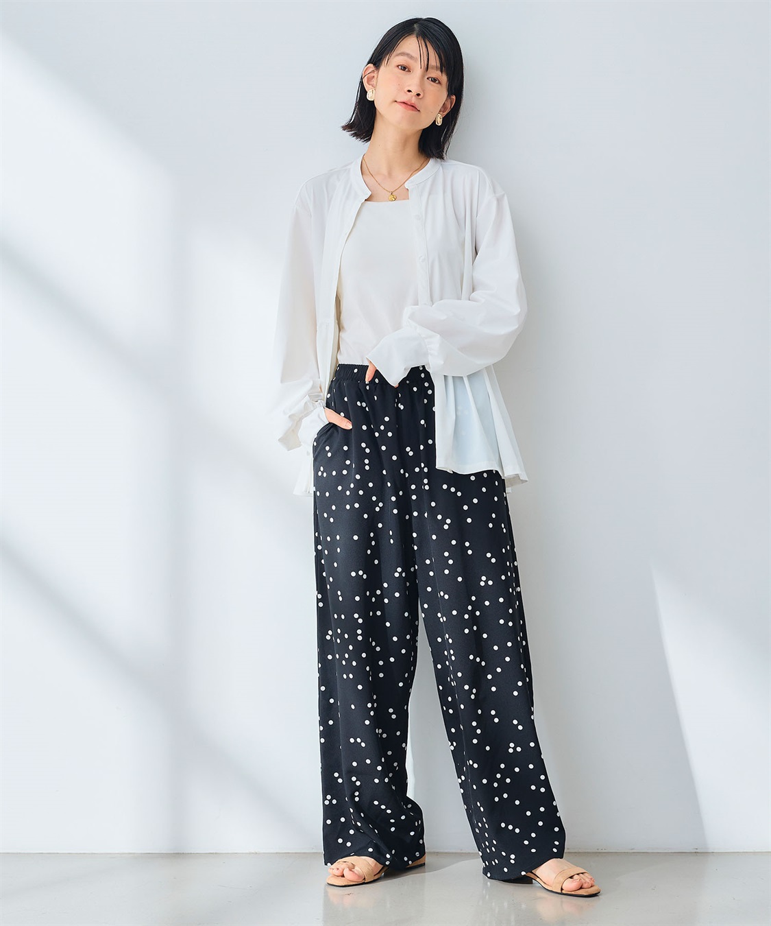 CROSS FUNCTION 《吸水速乾》エブ楽 ドライイージープリントワイドパンツ _sub_16