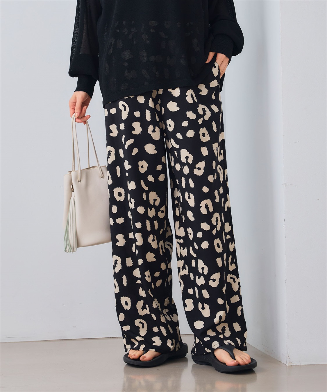 CROSS FUNCTION 《吸水速乾》エブ楽 ドライイージープリントワイドパンツ _sub_17