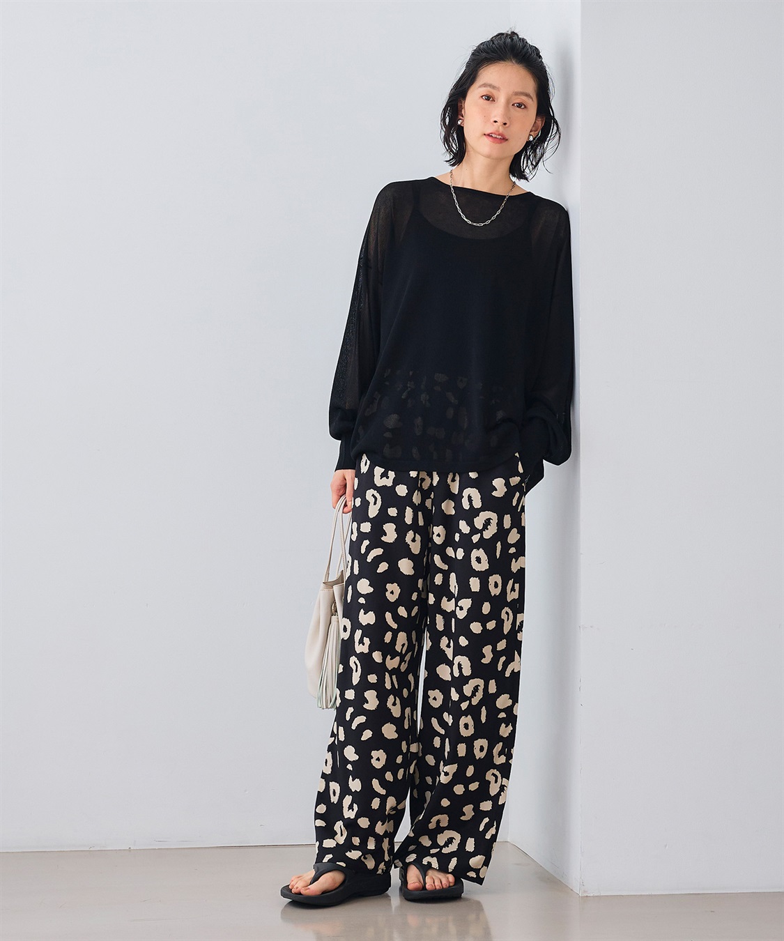 CROSS FUNCTION 《吸水速乾》エブ楽 ドライイージープリントワイドパンツ _sub_19