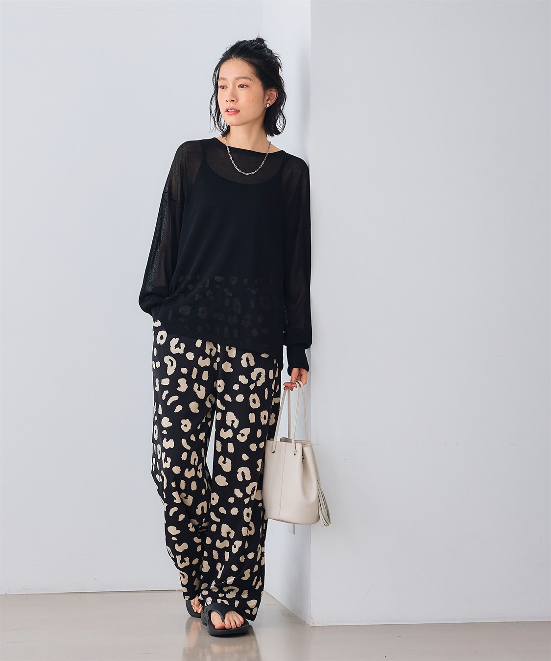 CROSS FUNCTION 《吸水速乾》エブ楽 ドライイージープリントワイドパンツ _sub_20