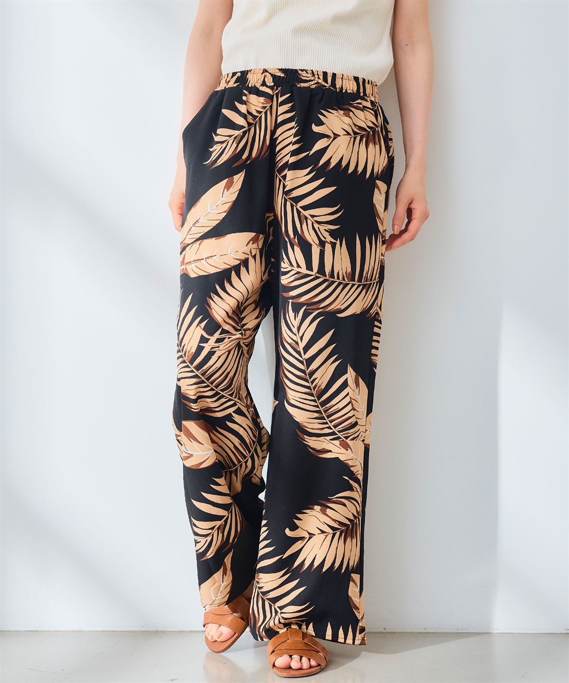 CROSS FUNCTION 《吸水速乾》エブ楽 ドライイージープリントワイドパンツ _sub_21