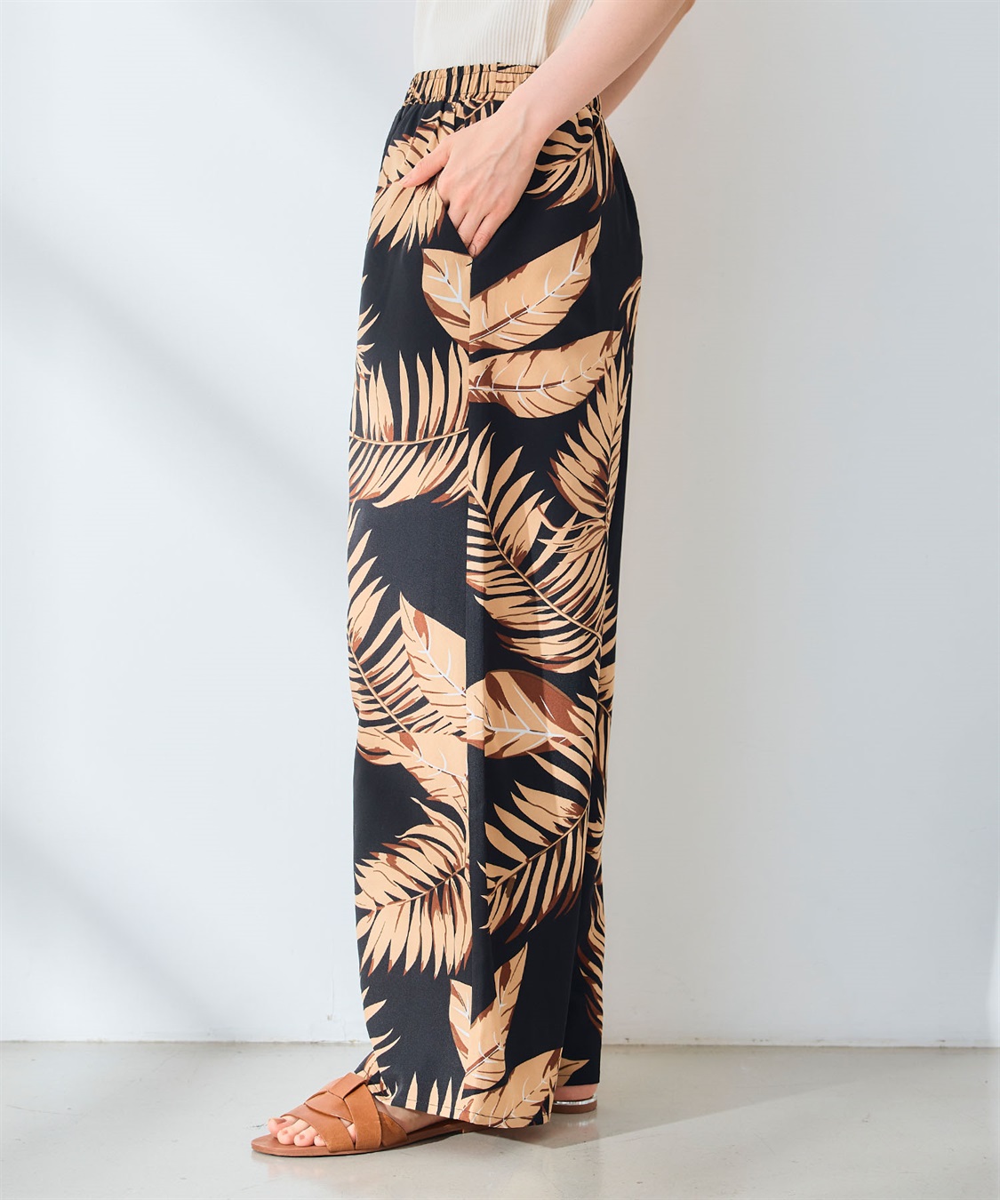 CROSS FUNCTION 《吸水速乾》エブ楽 ドライイージープリントワイドパンツ _sub_22