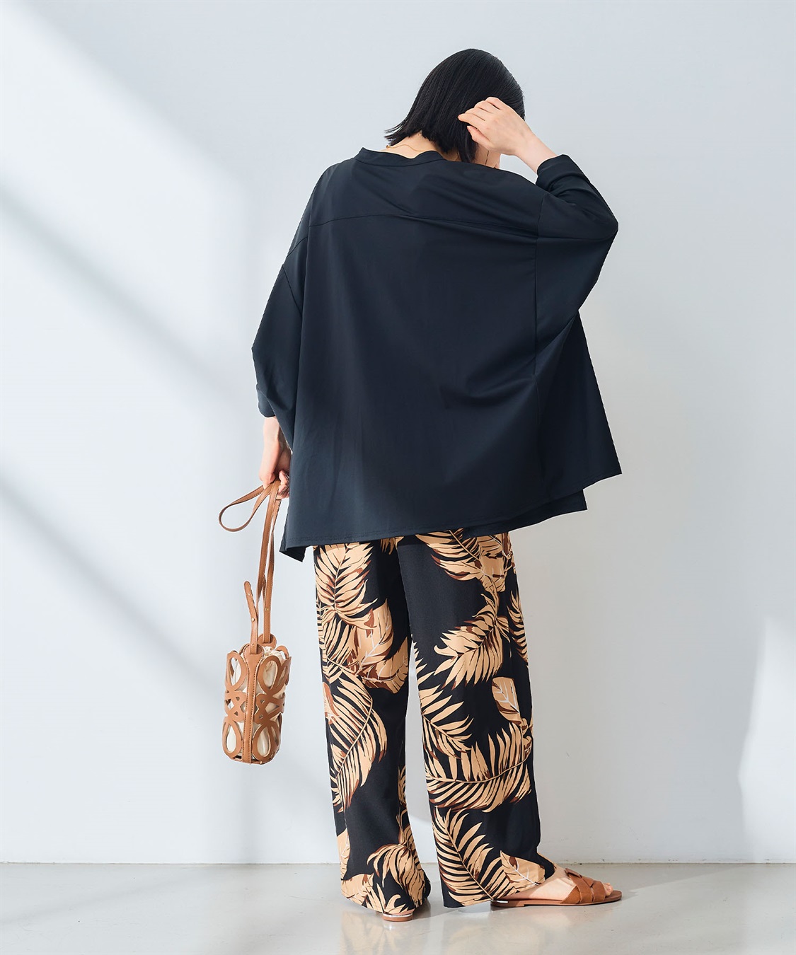 CROSS FUNCTION 《吸水速乾》エブ楽 ドライイージープリントワイドパンツ _sub_26