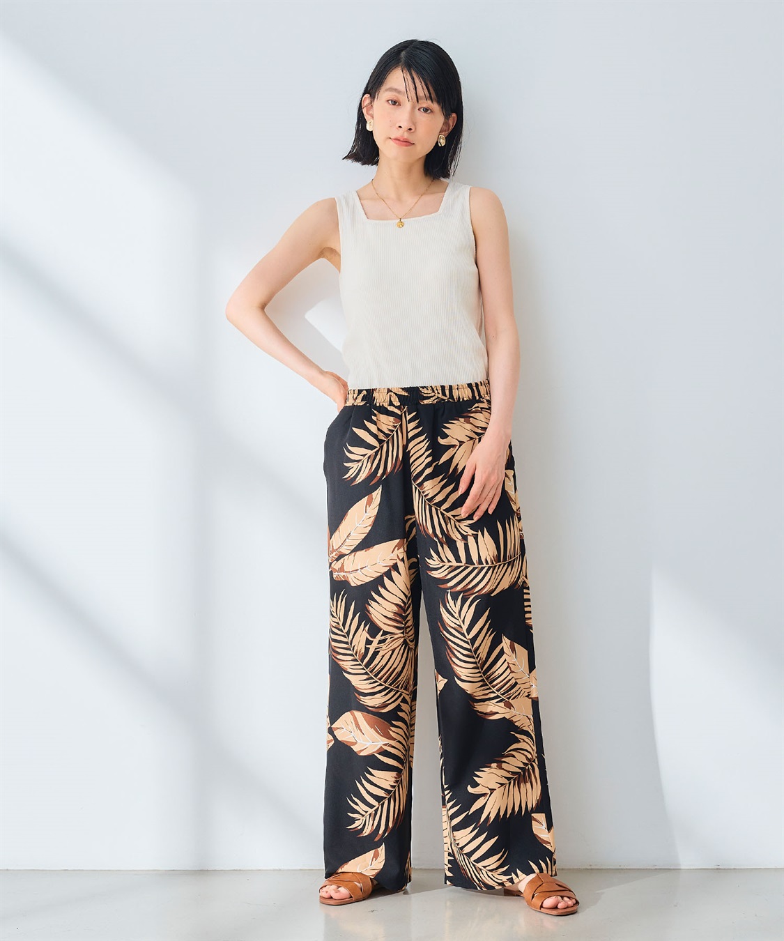 CROSS FUNCTION 《吸水速乾》エブ楽 ドライイージープリントワイドパンツ _sub_27