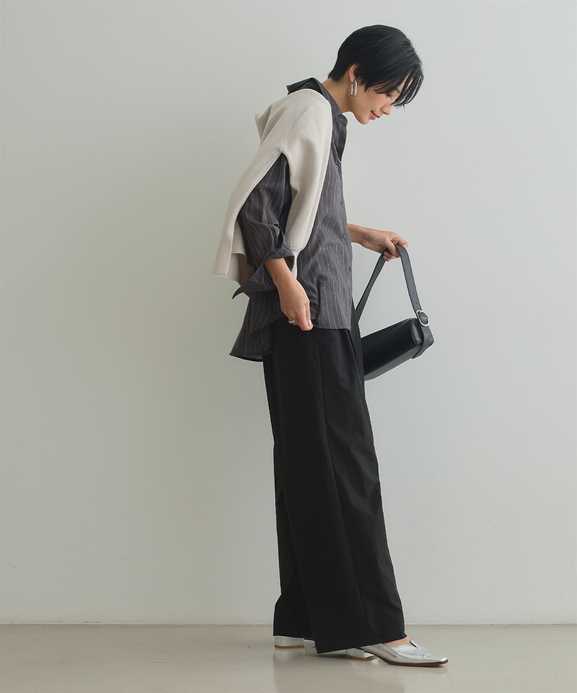 CROSS FUNCTION 《UV/吸水速乾》エブ楽 タックワイドパンツ_sub_6