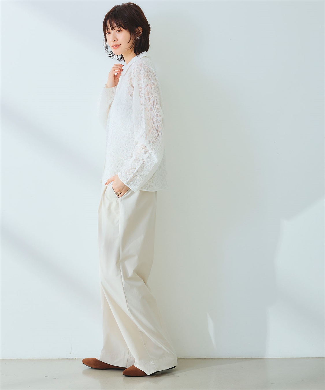 CROSS FUNCTION 《UV/吸水速乾》エブ楽 タックワイドパンツ_sub_16