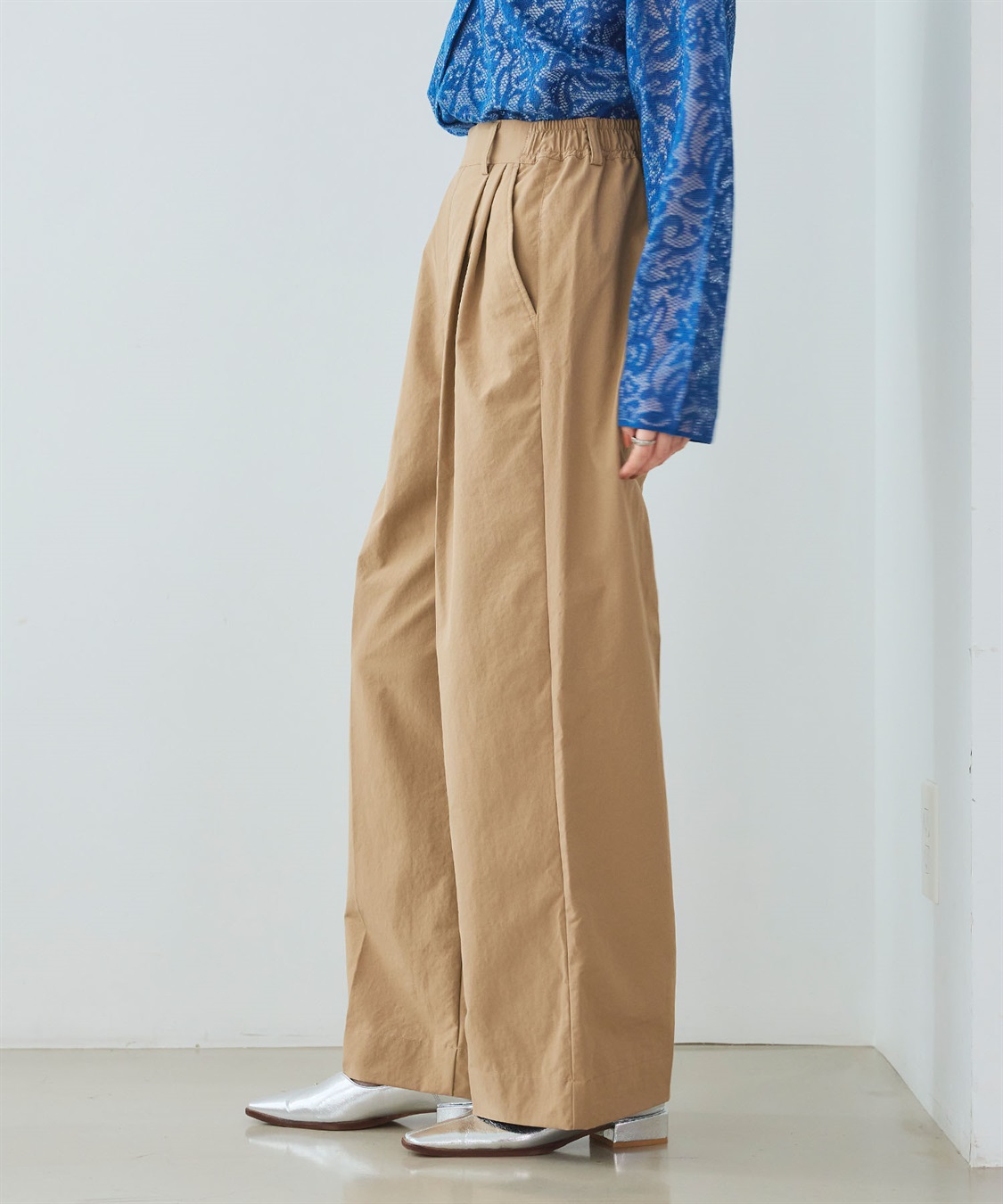 CROSS FUNCTION 《UV/吸水速乾》エブ楽 タックワイドパンツ_sub_19