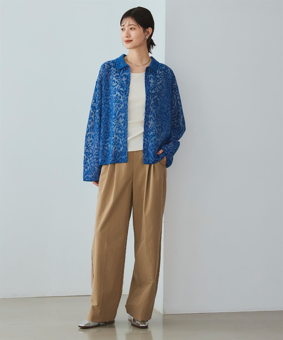 CROSS FUNCTION 《UV/吸水速乾》エブ楽 タックワイドパンツ_sub_21