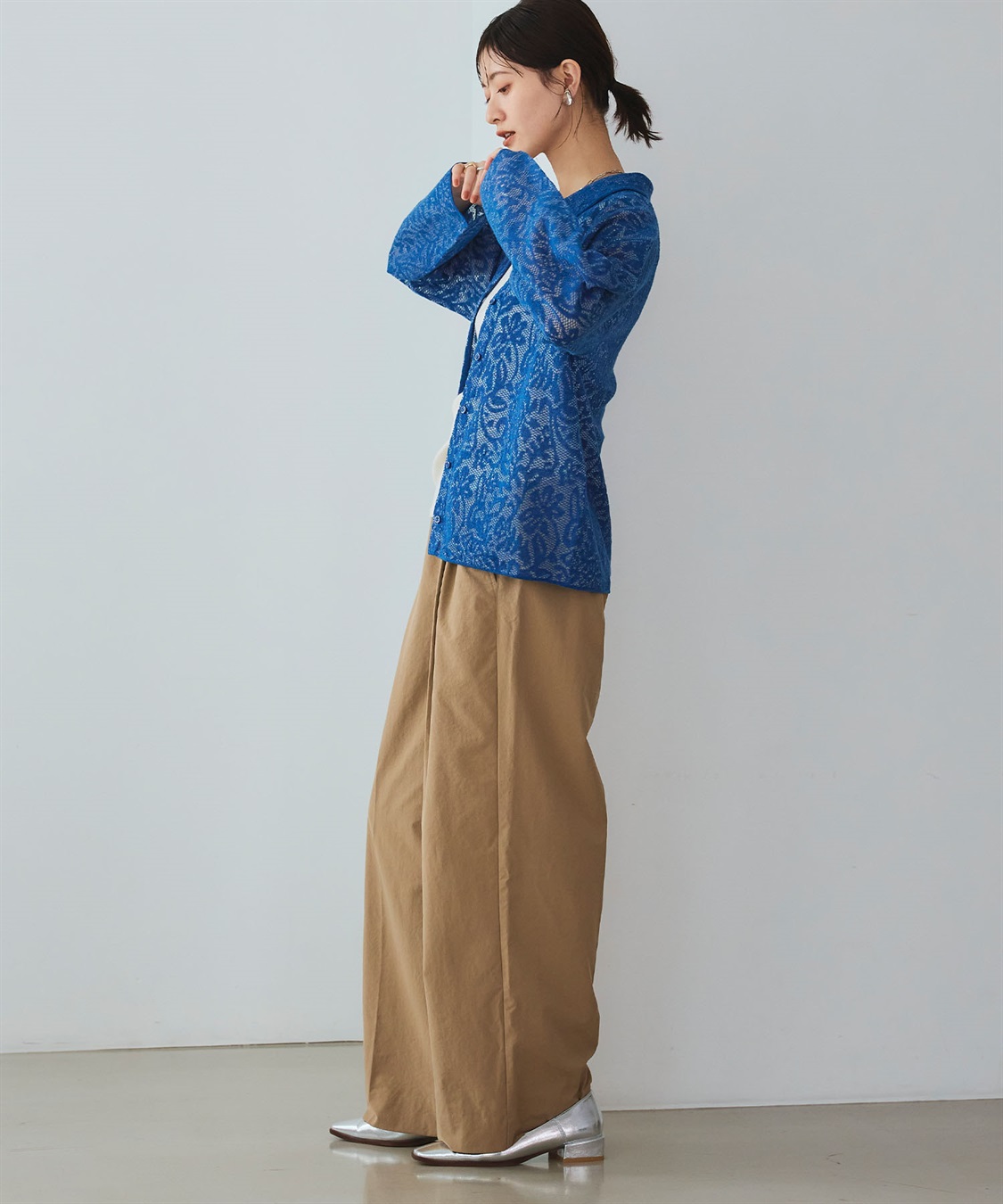 CROSS FUNCTION 《UV/吸水速乾》エブ楽 タックワイドパンツ_sub_22