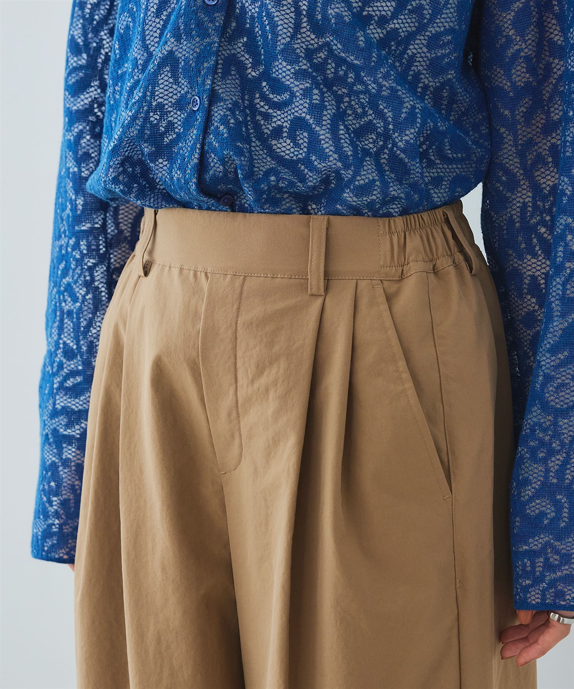 CROSS FUNCTION 《UV/吸水速乾》エブ楽 タックワイドパンツ_sub_26