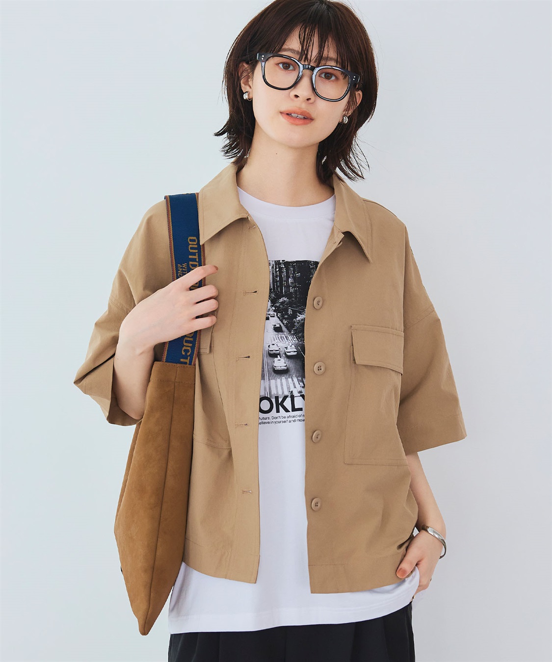 CROSS FUNCTION 《UV/吸水速乾》エブ楽 ミリタリーシャツジャケット_sub_4